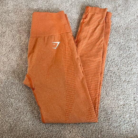 Gymshark Women's Activewear Ankle Legging‎ Orange Size XS/S - Picture 1 of 9